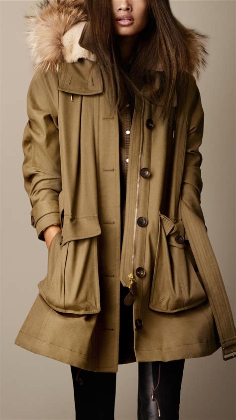 parka burberry femme|burberry coats over stock.